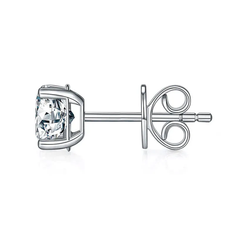 0.5 Carat Lab Grown Diamond Earrings (1 Piece) 14K White Gold LGE001_1