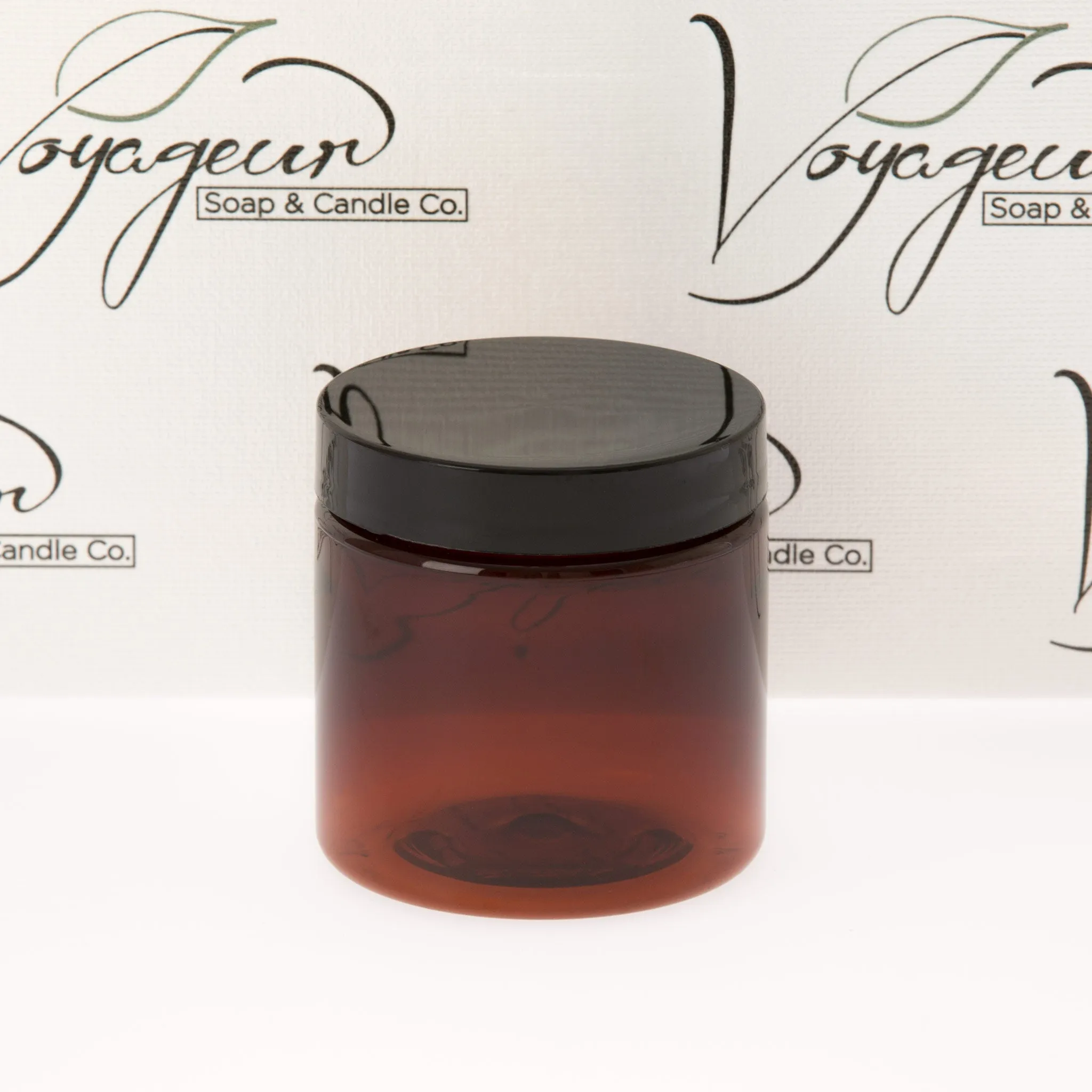 4 oz Amber Straight Sided Jar with 58-400 Neck