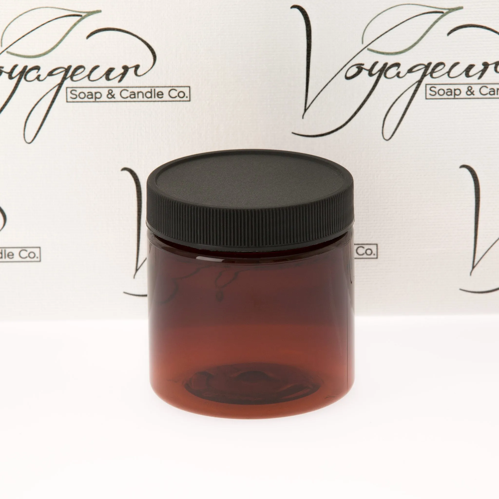 4 oz Amber Straight Sided Jar with 58-400 Neck