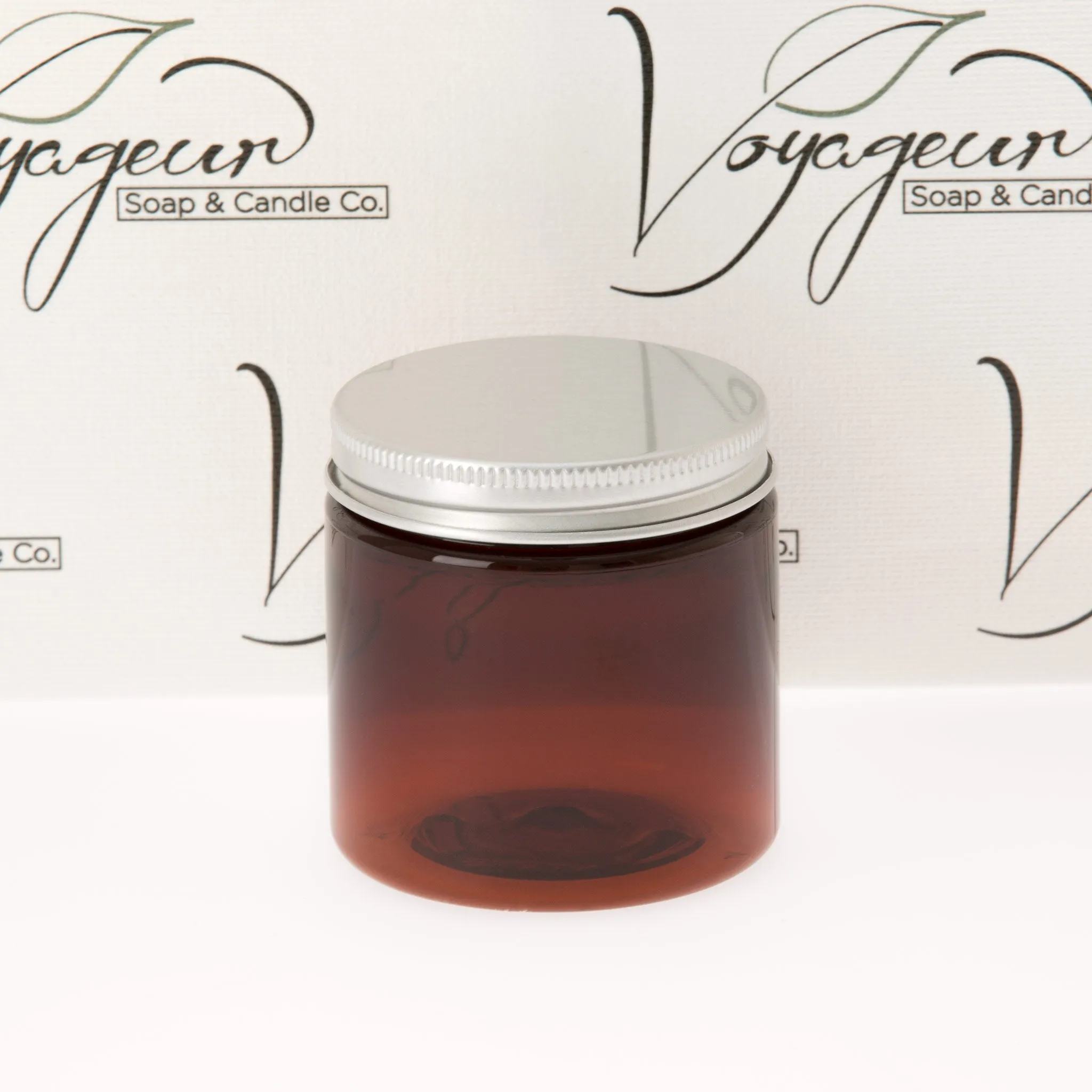 4 oz Amber Straight Sided Jar with 58-400 Neck