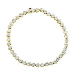 6.30-Carat Diamond 7-Inch Line Tennis Bracelet