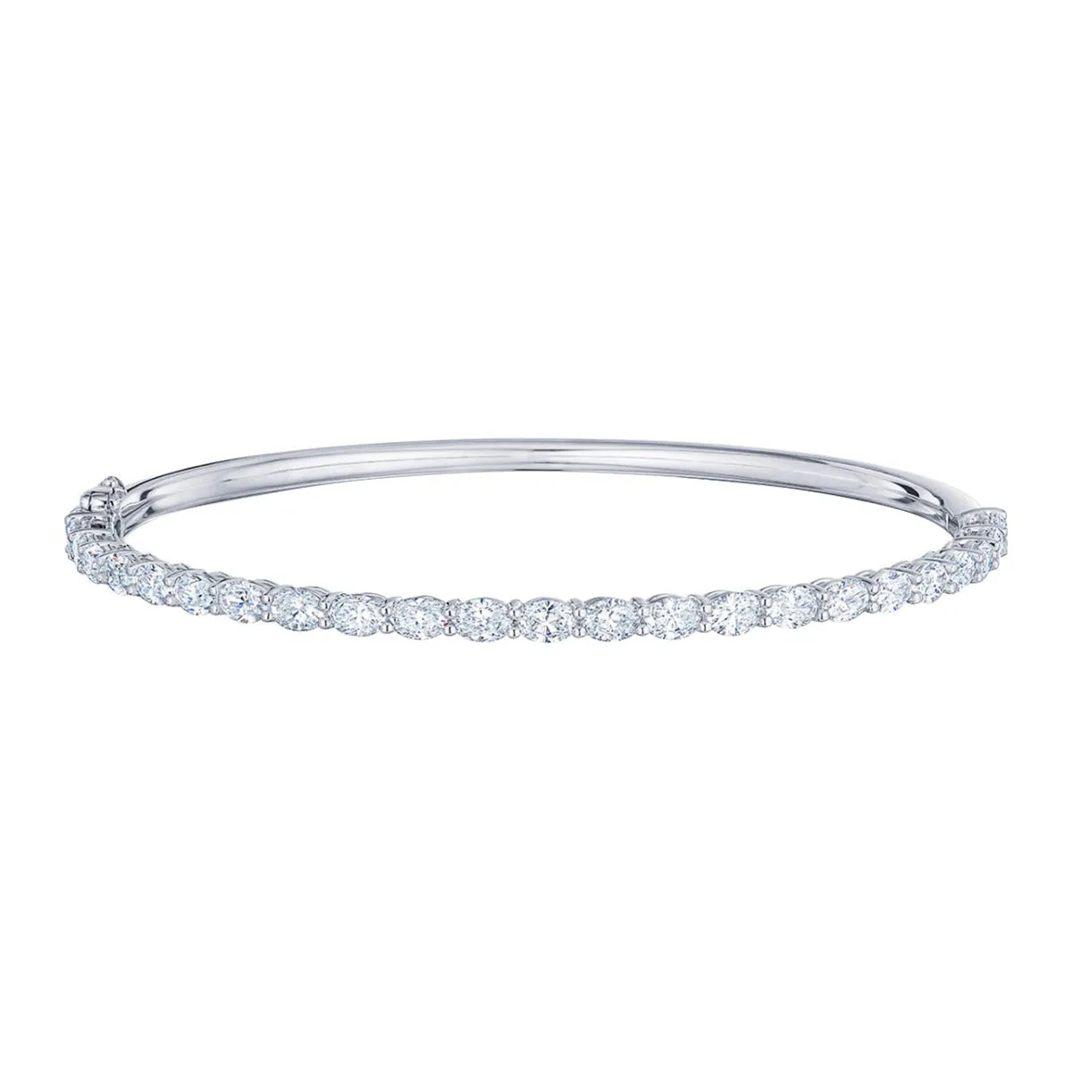 Bangle with Oval Diamonds