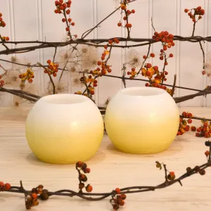 Battery Operated LED Round Wax Candles