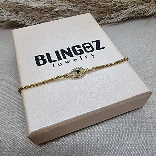 Blingoz 925 Sterling Evil Eye (8 MM Coin Bracelet)