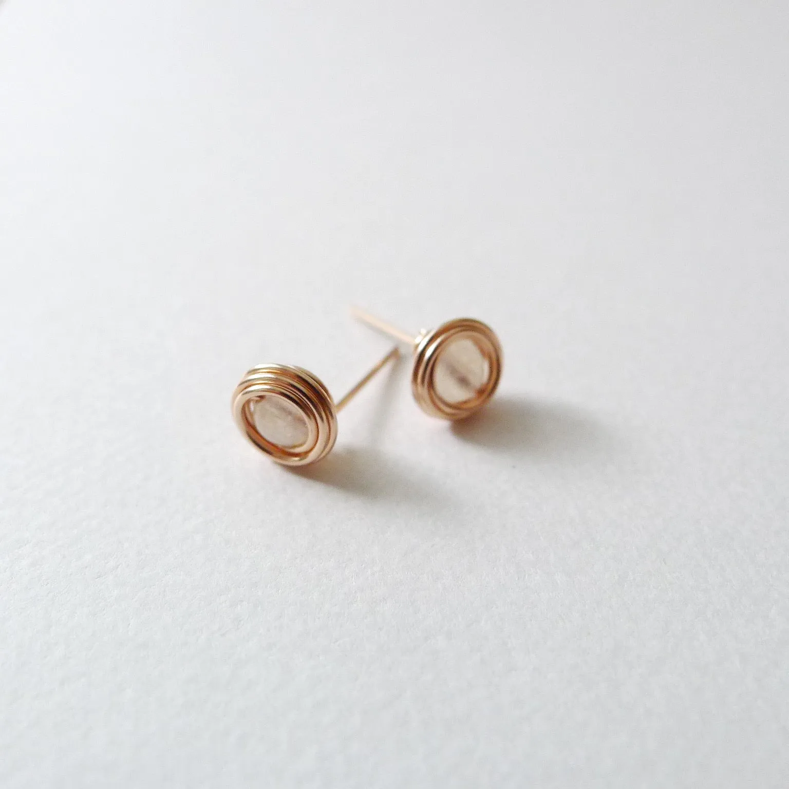 Branka Stud Earrings / Moonstone