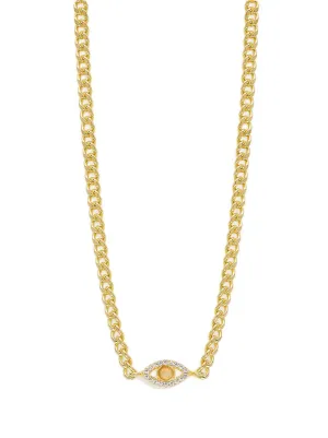 By Charlotte Eye of Intuition Choker in Gold Vermeil