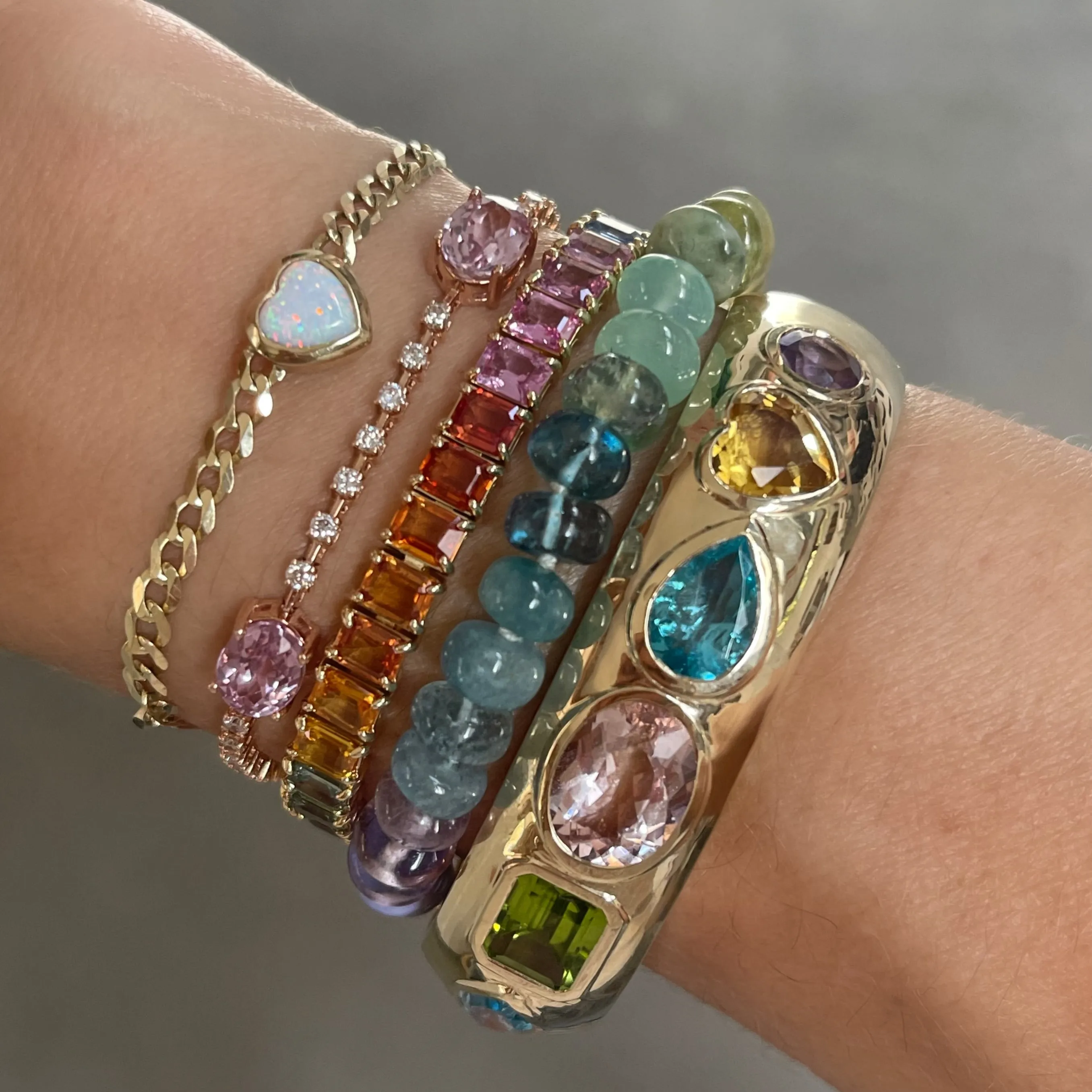 Coco Gemstone Cuff Bracelet