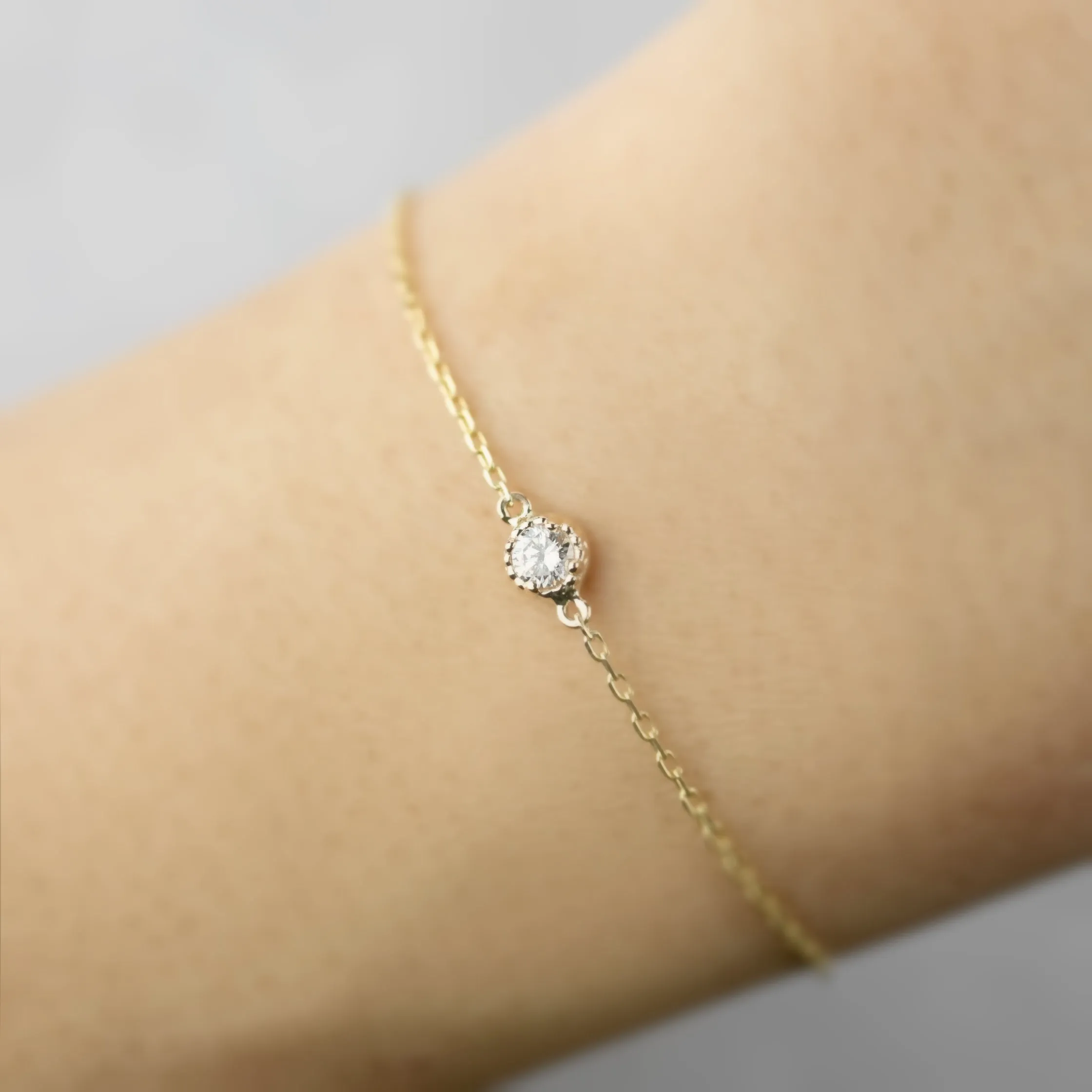 Dahlia Diamond Chain Bracelet