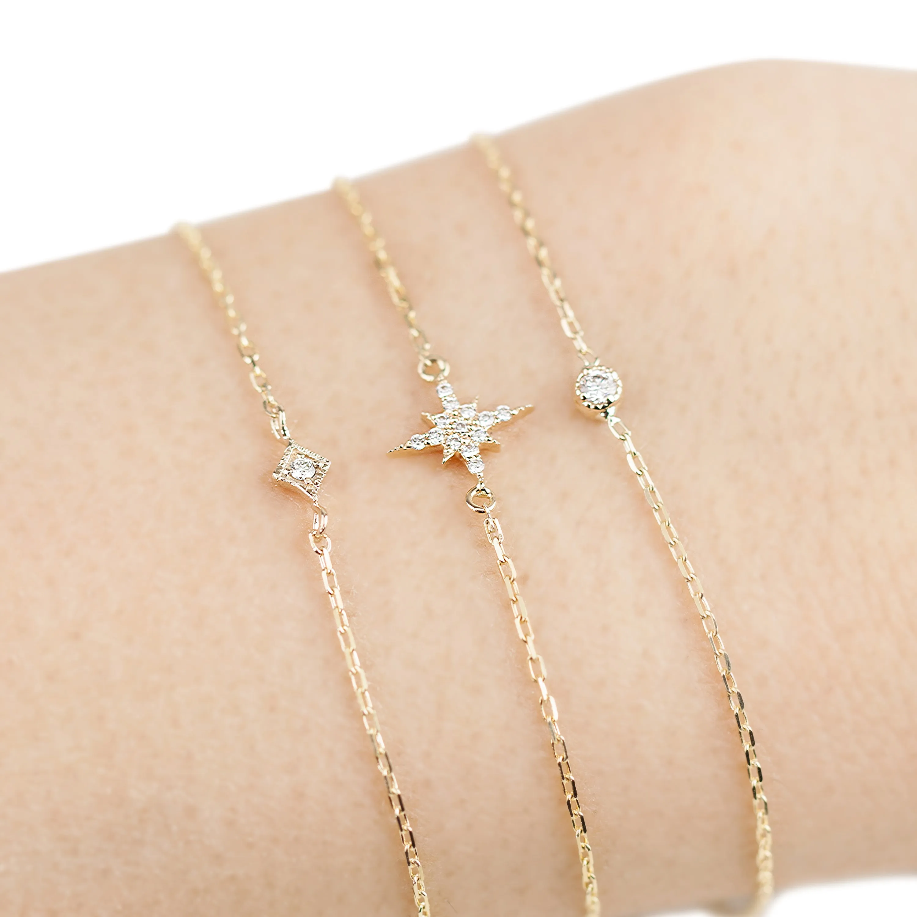 Dahlia Diamond Chain Bracelet