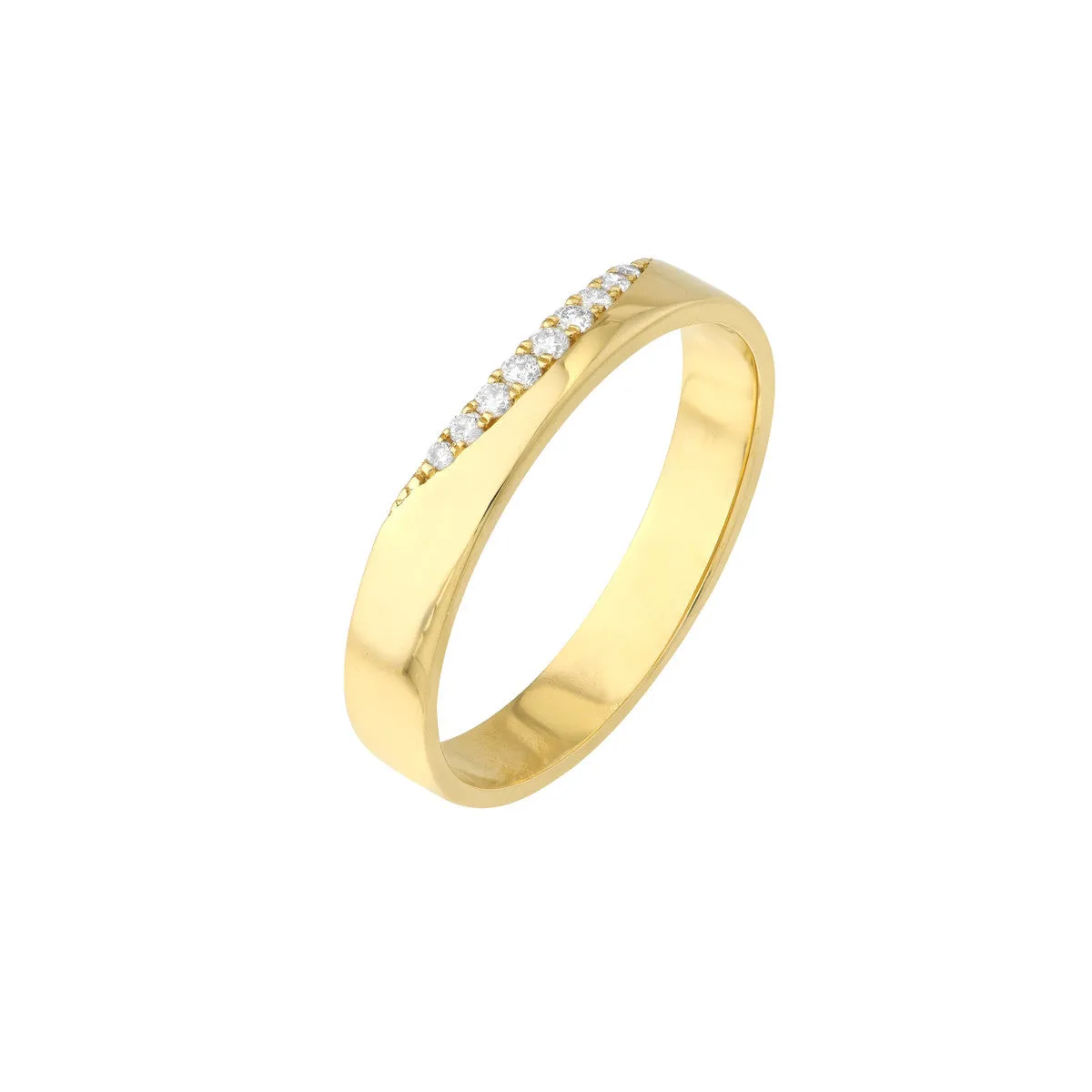 Diamond Curved Band