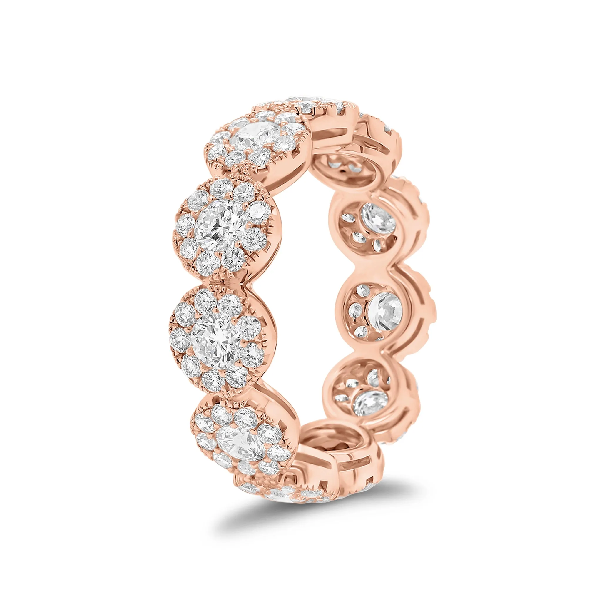 Diamond Halo Eternity Ring