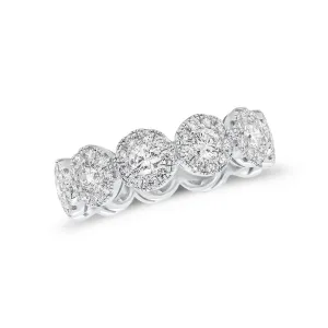 Diamond Halo Eternity Ring