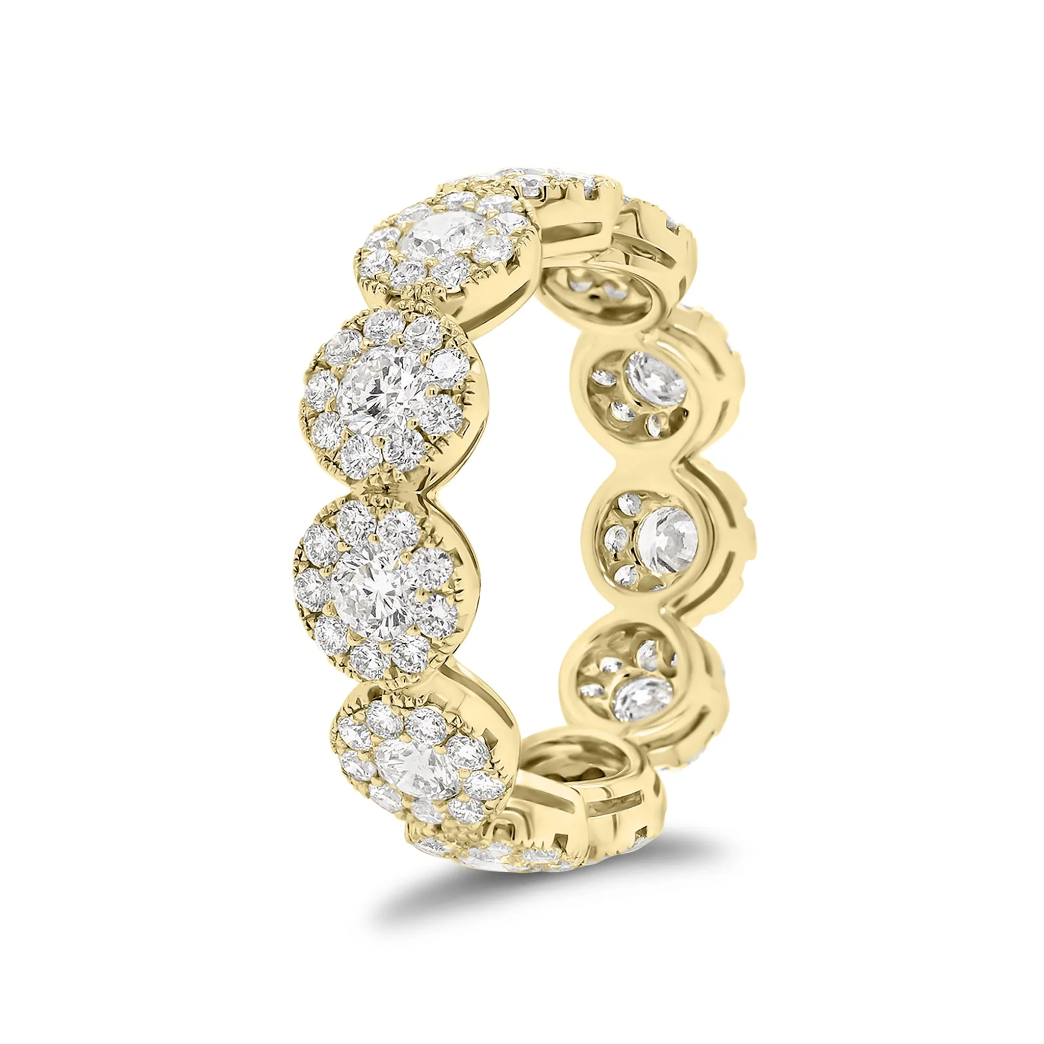 Diamond Halo Eternity Ring