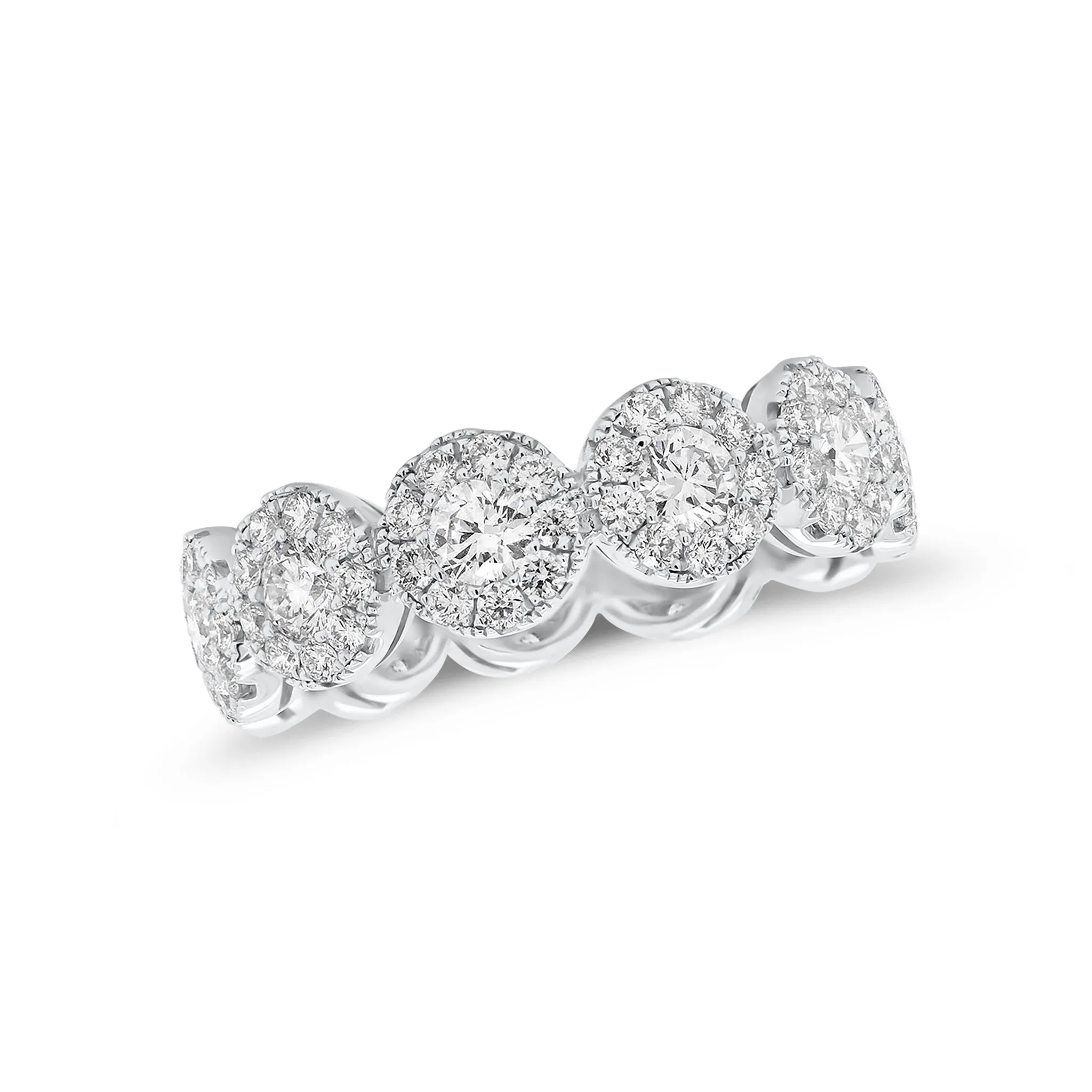 Diamond Halo Eternity Ring