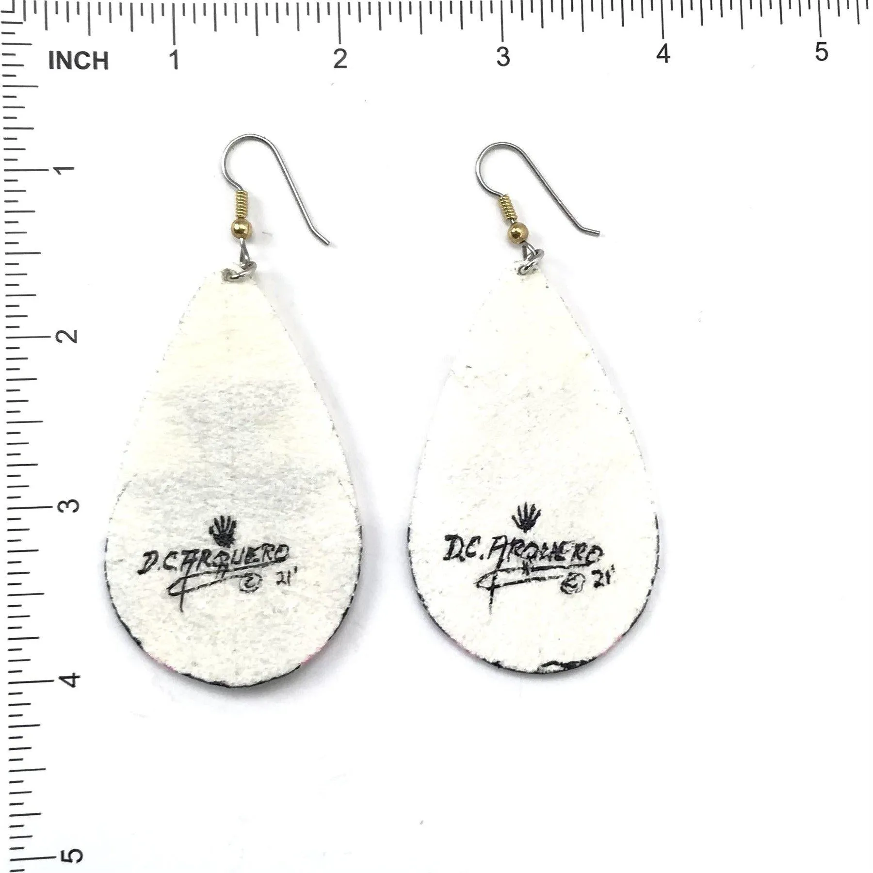 Dominic Arquero Manta Rawhide Earrings