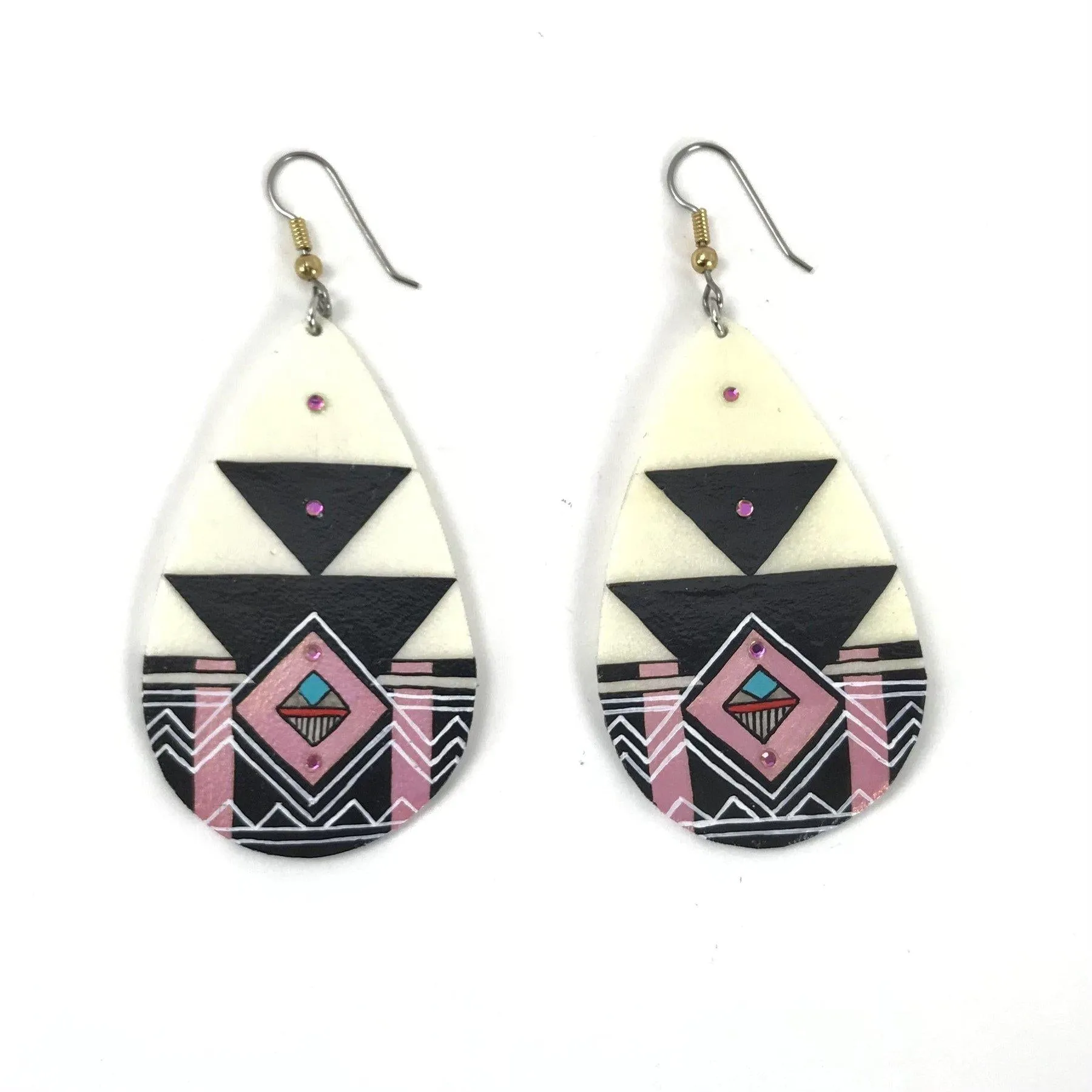 Dominic Arquero Manta Rawhide Earrings