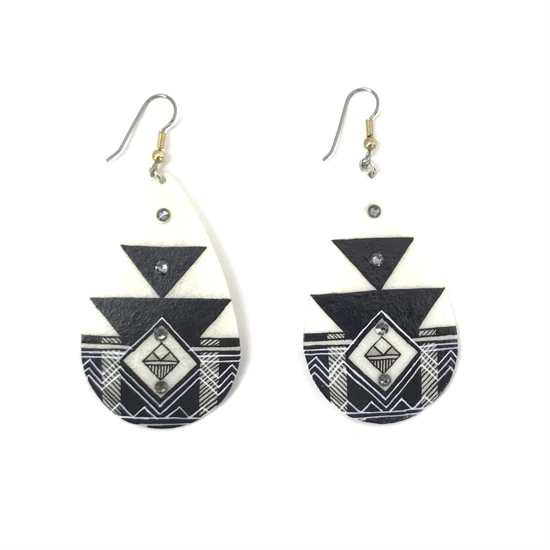 Dominic Arquero Manta Rawhide Earrings