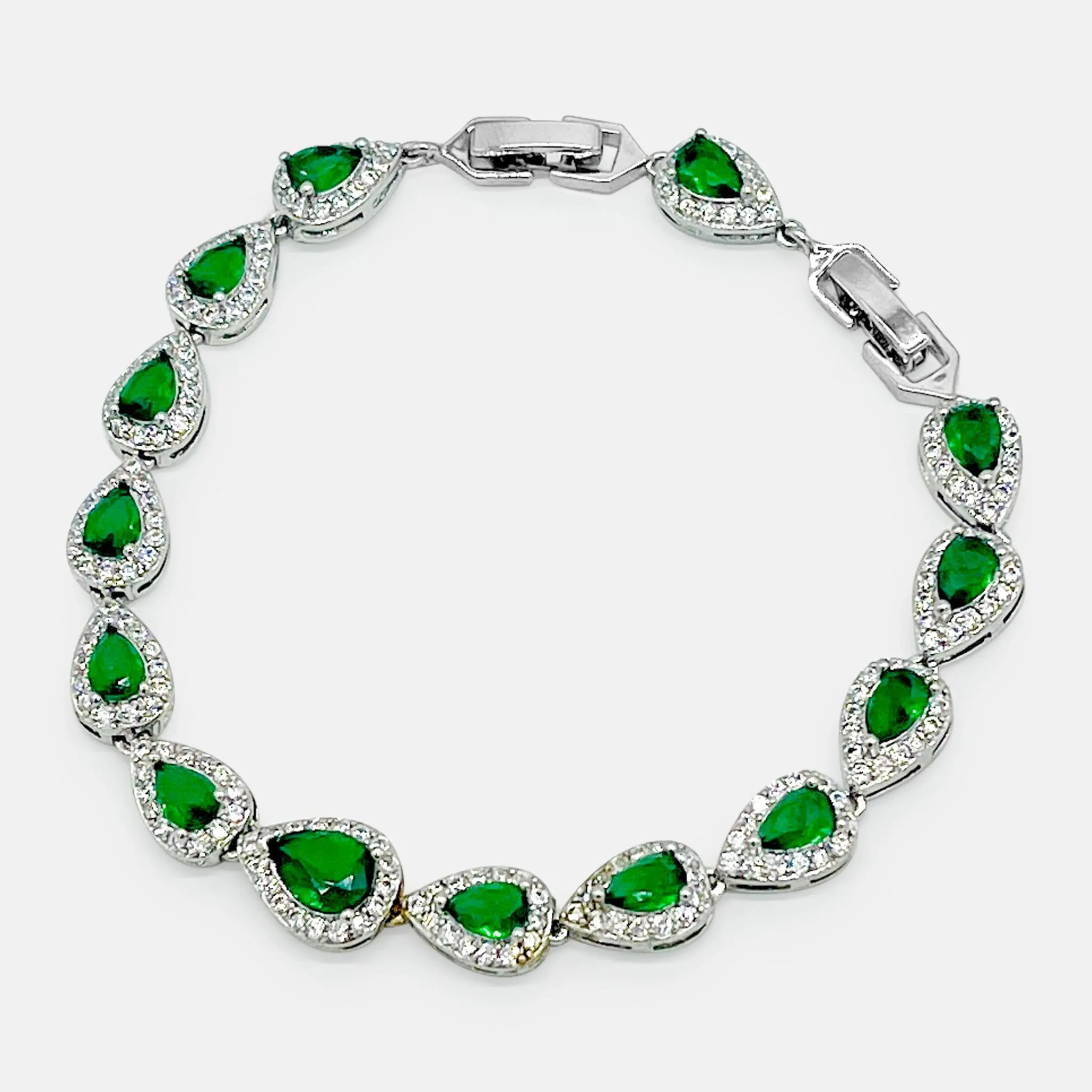 Emerald Lustre Dew Bracelet