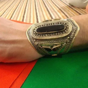 Ethnic Handmade Tribal Stone Cuff