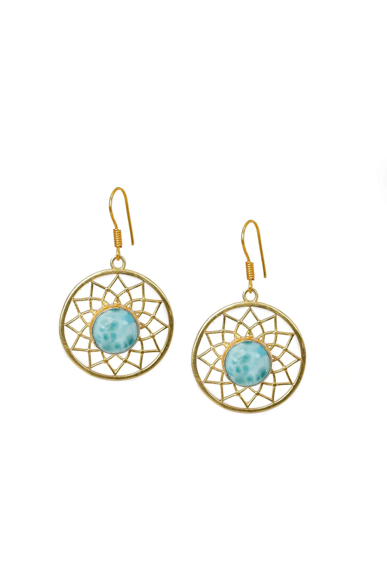 Flora Gold-Plated Brass Earrings