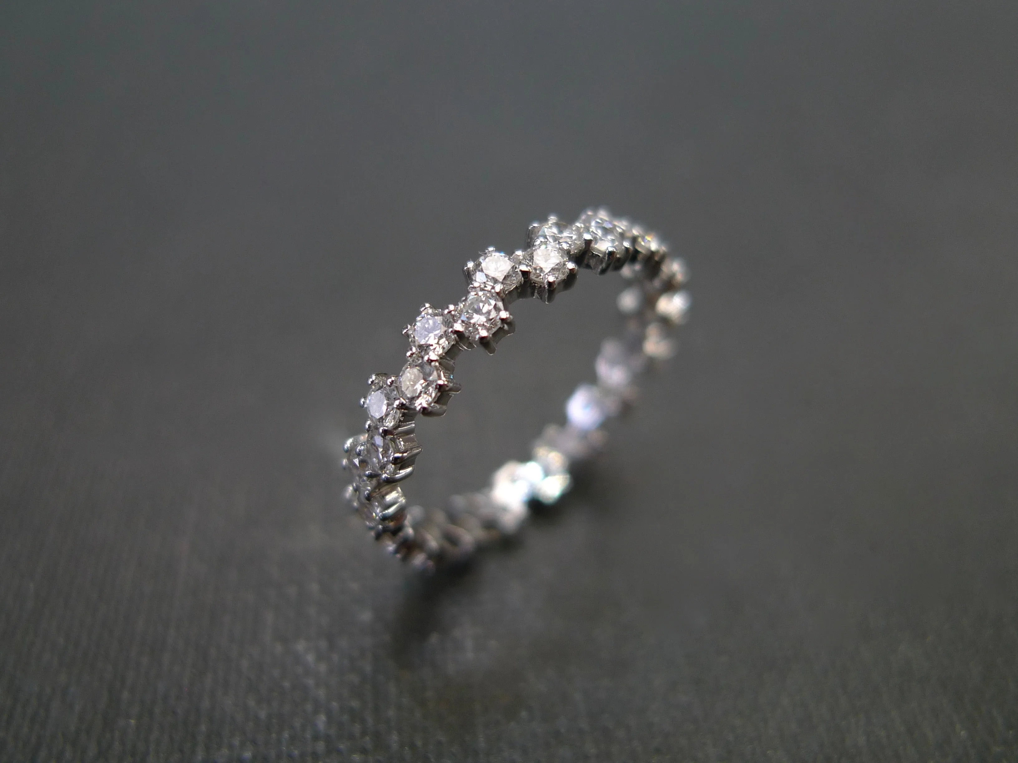 Full Eternity Diamond Ring in White Gold