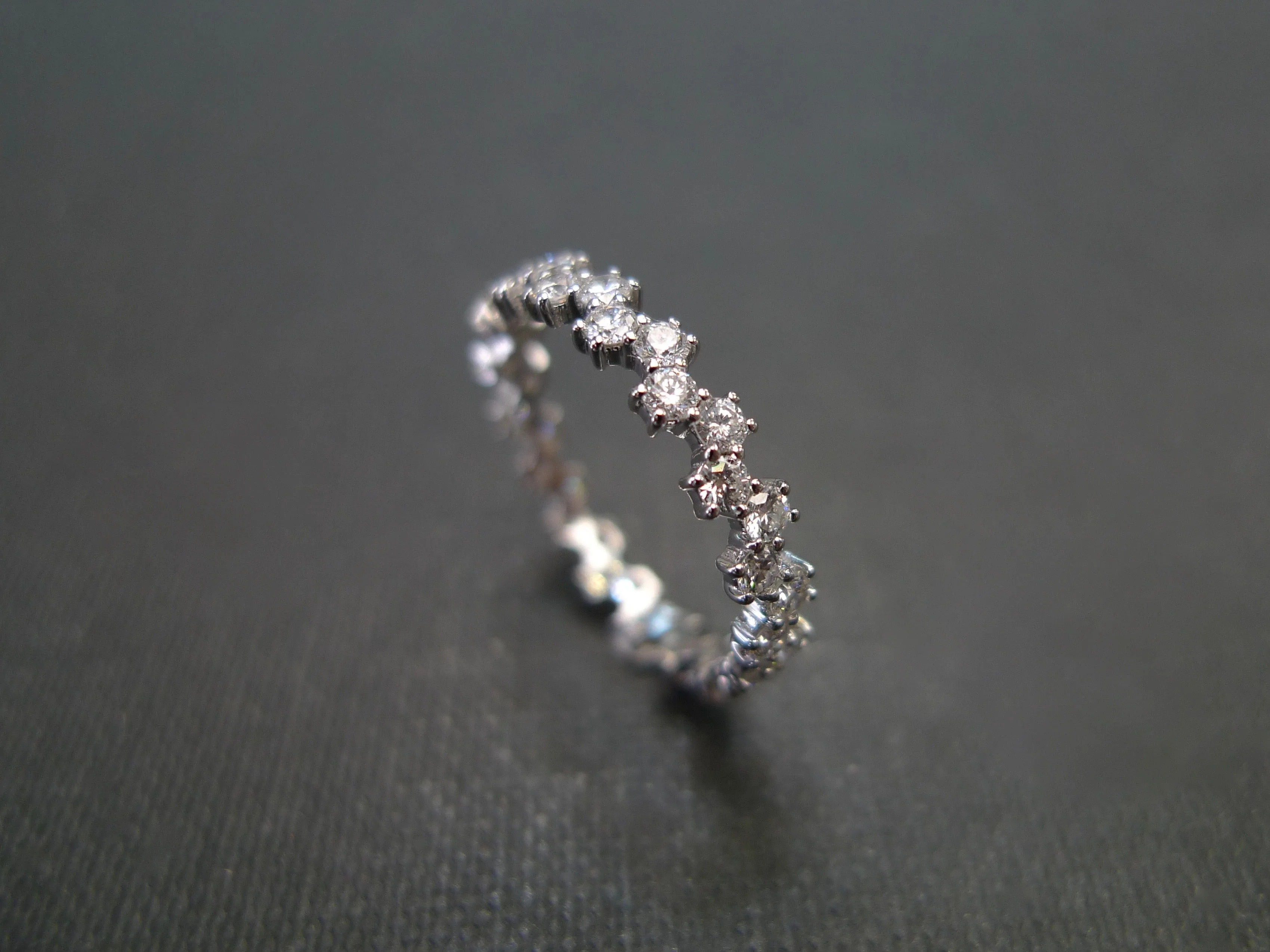 Full Eternity Diamond Ring in White Gold