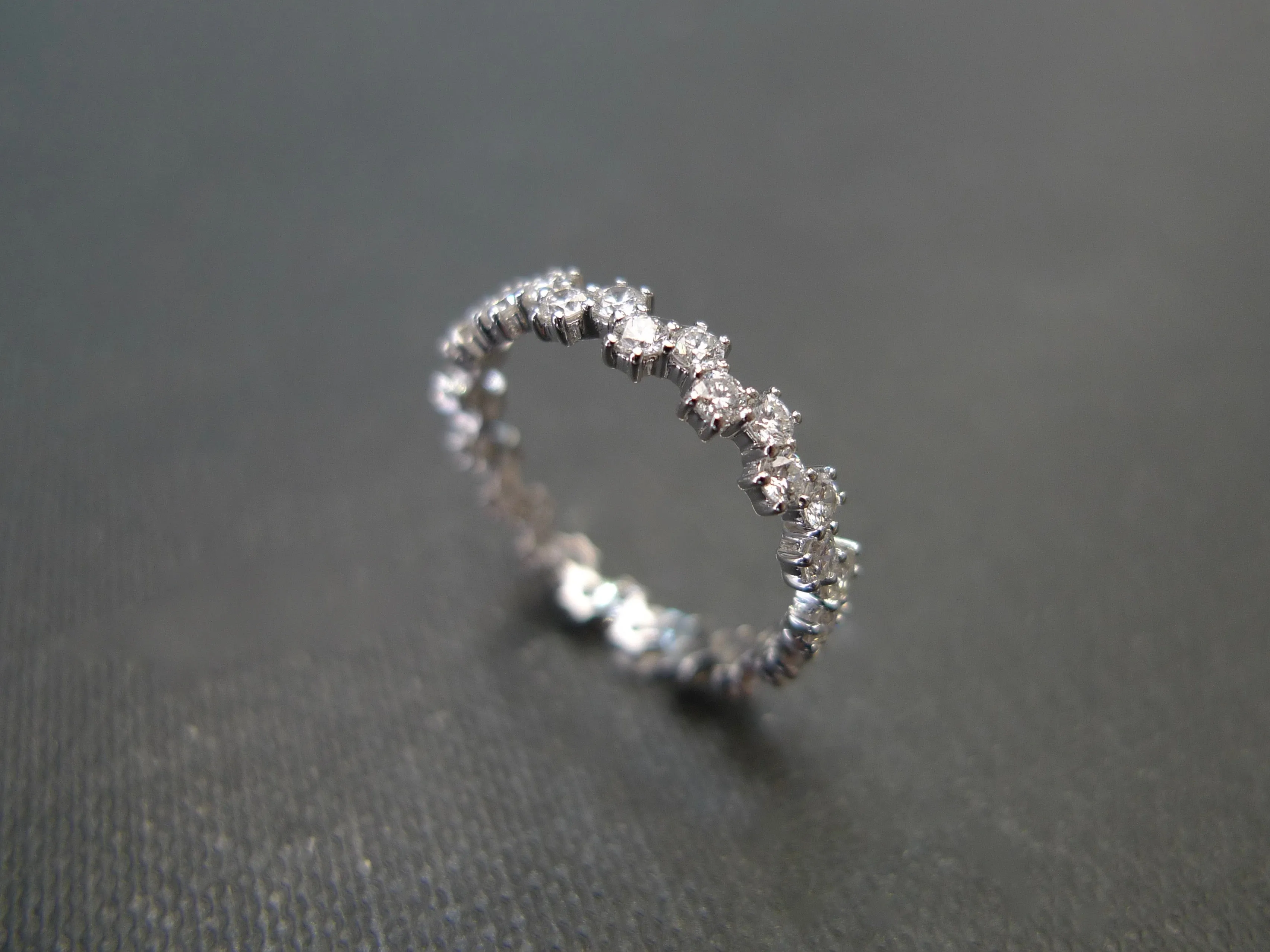 Full Eternity Diamond Ring in White Gold