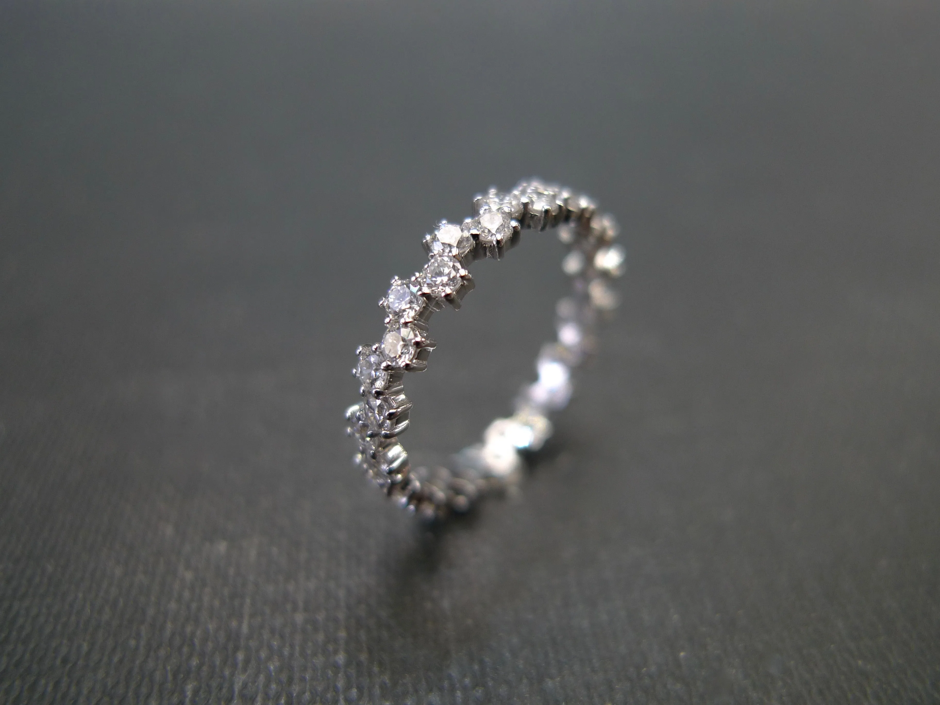 Full Eternity Diamond Ring in White Gold