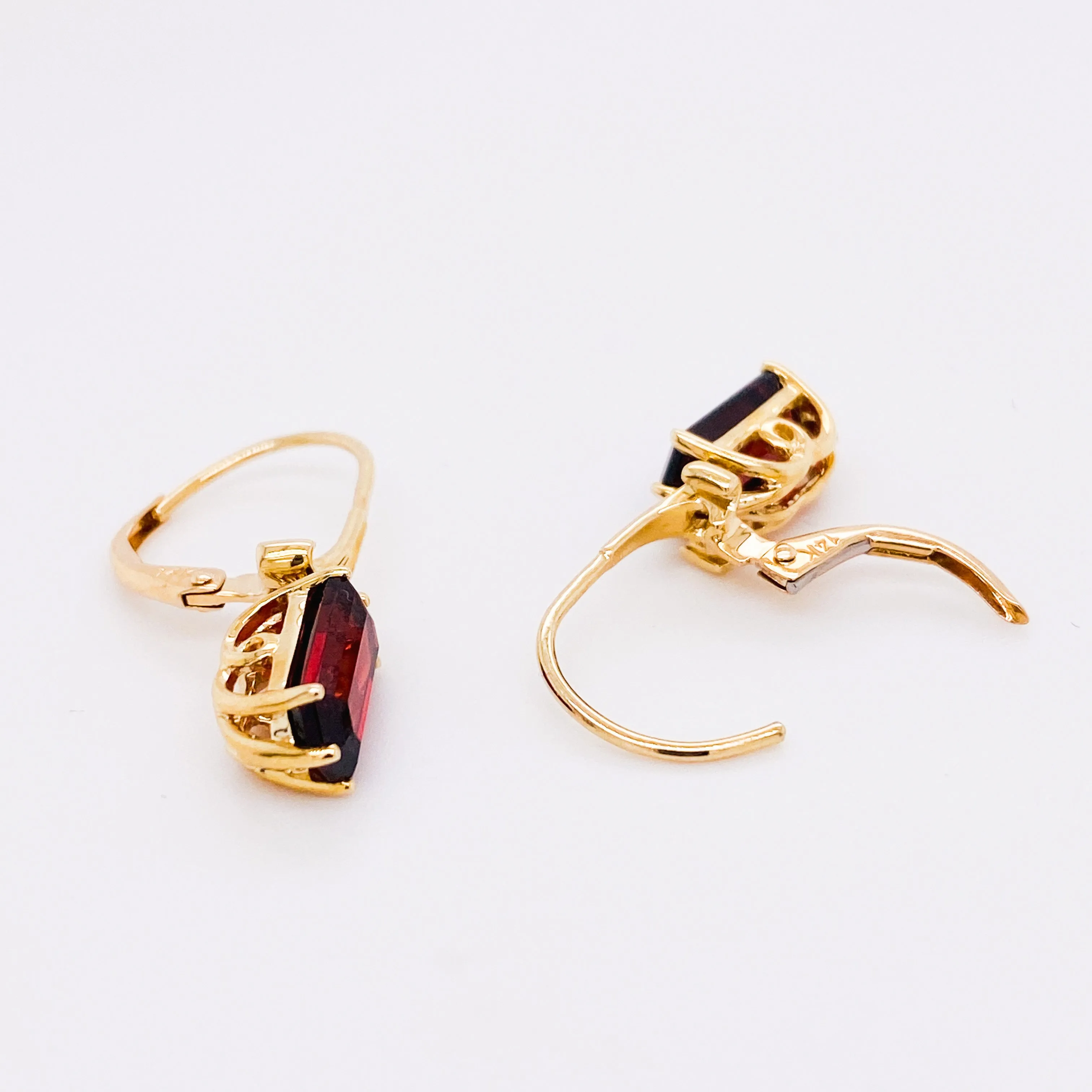 Garnet Dangle Earrings