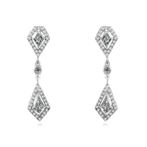 Kite-cut Diamond Dangles