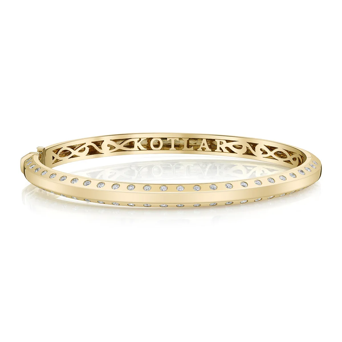 Kotlar Signature Burnished Diamond Bangle