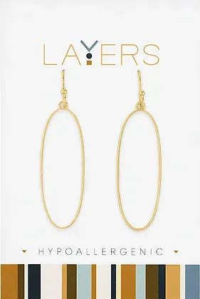 Layers Gold Ivory Dangle Layers Earrings