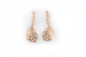 LeVian 1 1/2 ctw Vintage-Style Strawberry Gold Earrings