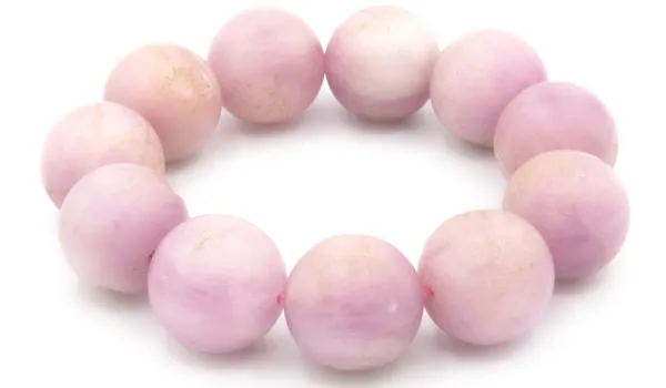 Luxury Raw Kunzite Natural Gemstone Bracelet