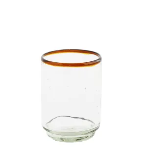 Medium Amber Rim Stacking Glass