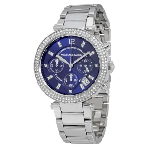 Michael Kors Parker Chronograph Navy Dial Ladies Watch MK6117