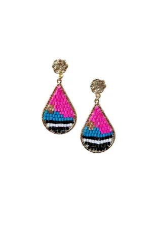 Multi Drop Beaded Earring