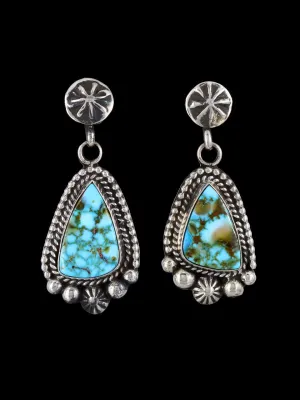 Native American Jewelry Kingman Turquoise Post Earrings