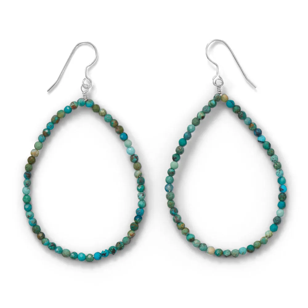 Ooh La La! Natural Turquoise Statement Earrings