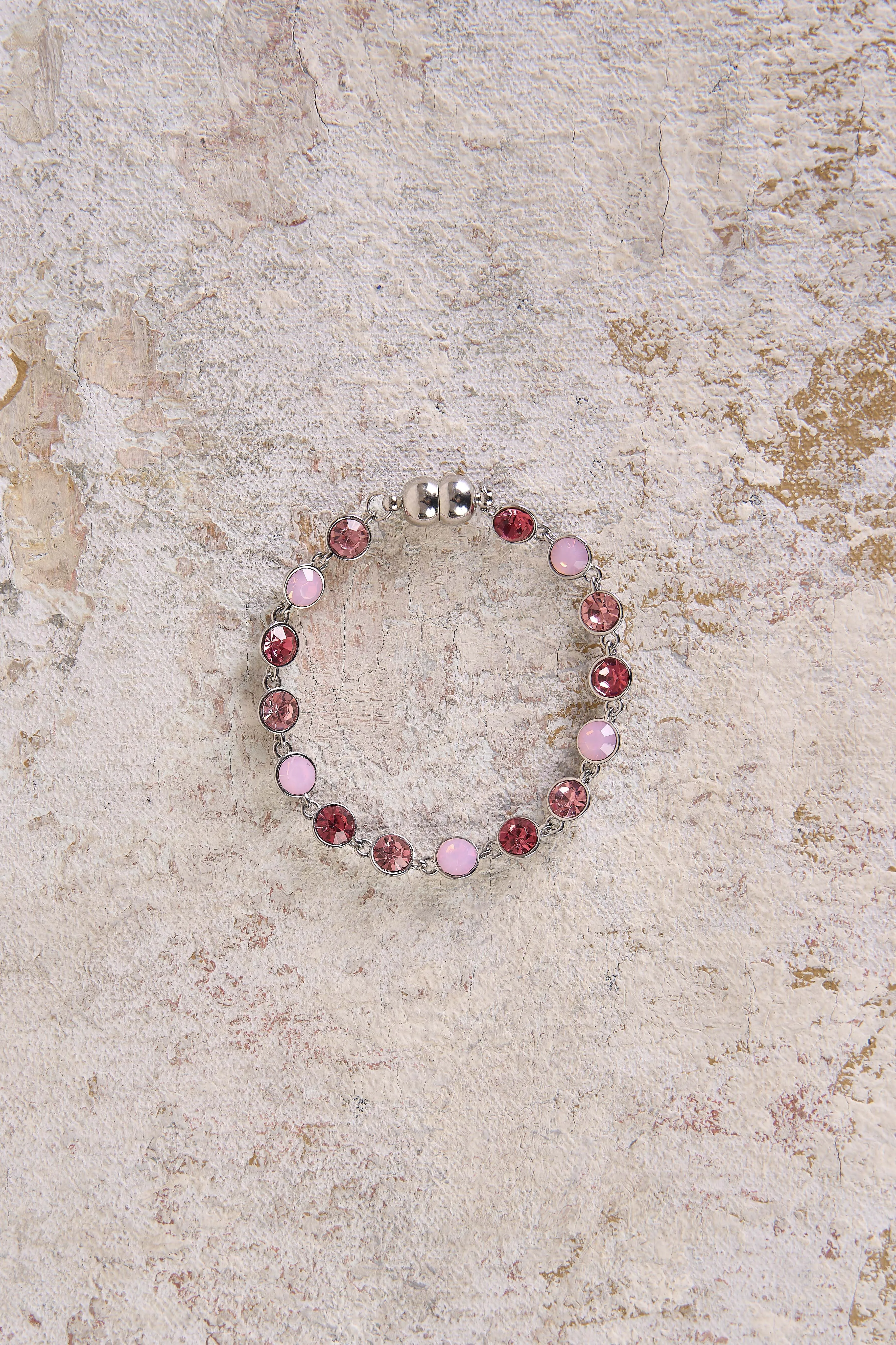 Pink Gemstone Bracelet