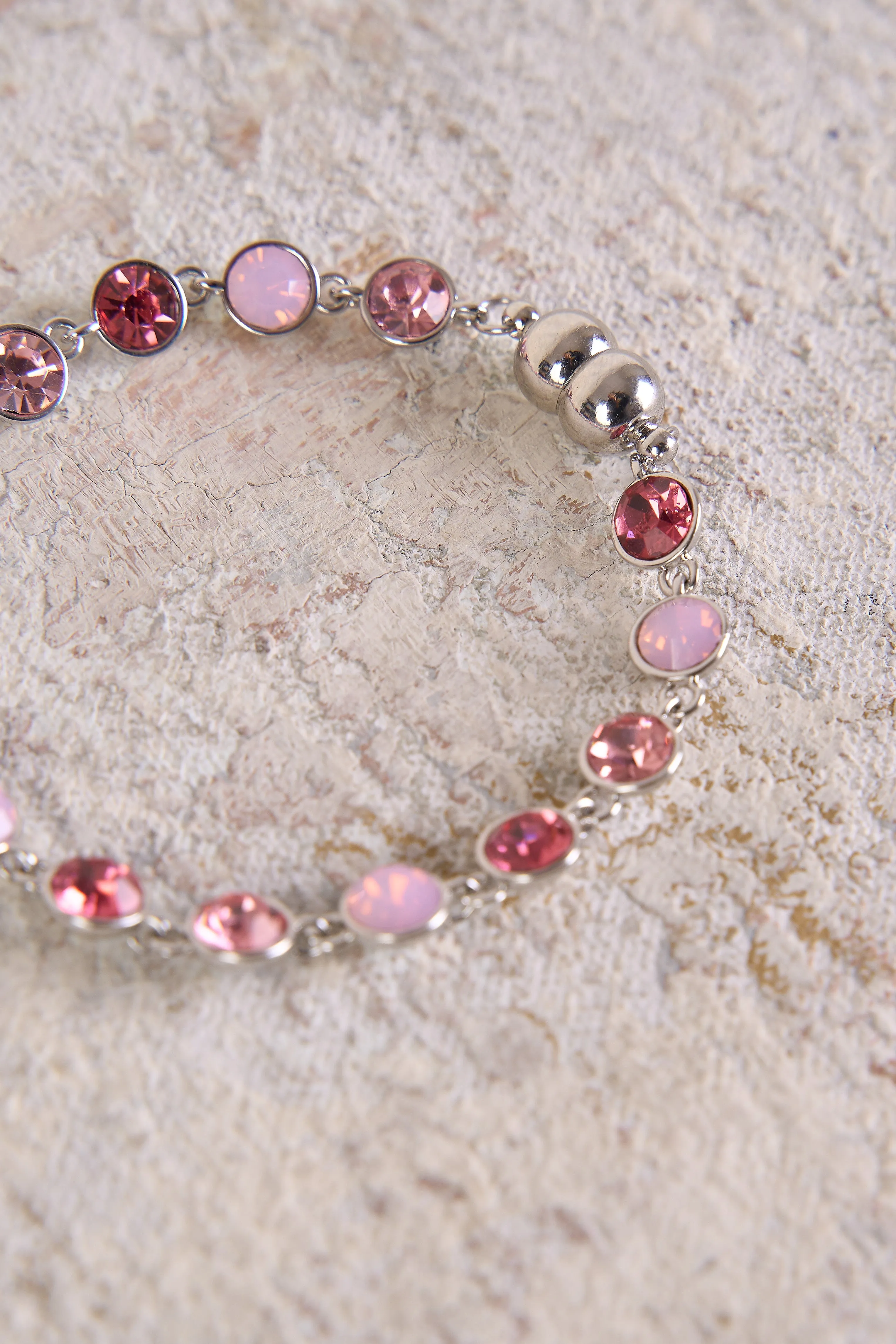 Pink Gemstone Bracelet