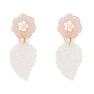 Savannah Earring-Rose Quartz