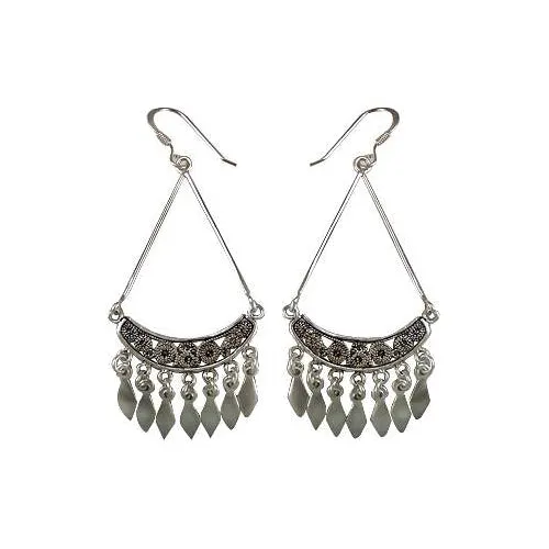 Silver French Dangle Earrings