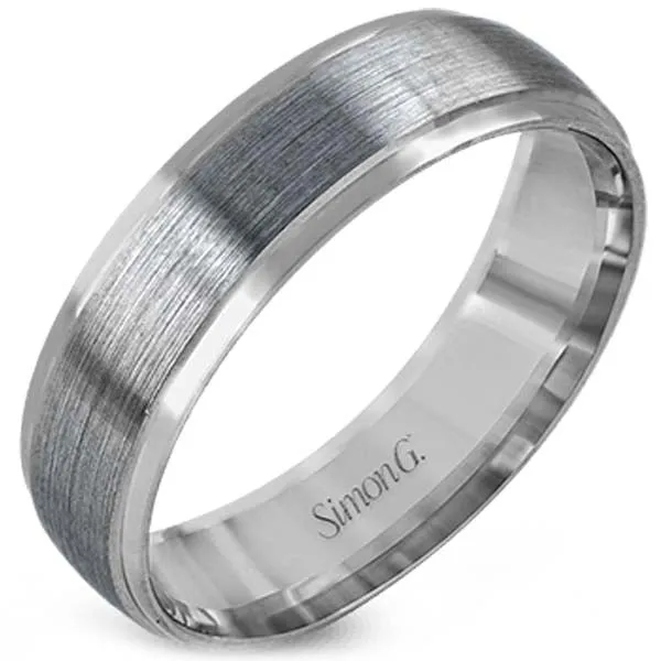 Simon G. Two-Tone Modern Men's Wedding Band