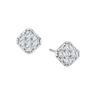 Square Diamond Earrings