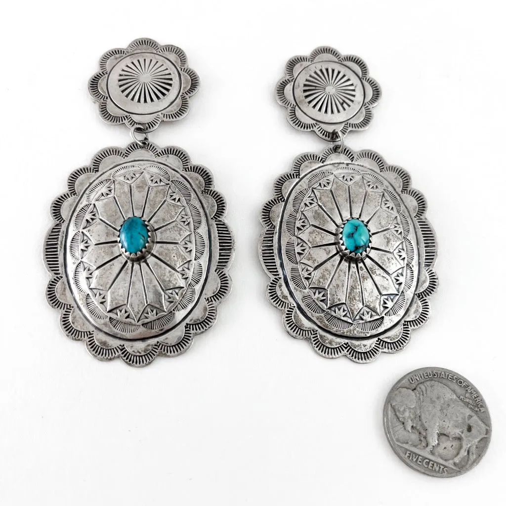 Vintage Concho Earrings