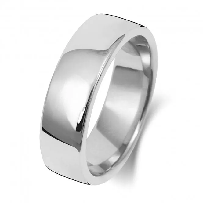 Wedding Band 9K Soft Court 6 mm-1.8 Wedding  Ring W136WH