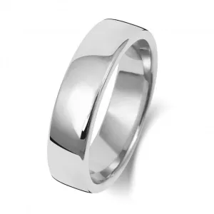 Wedding Band Platinum Soft Court 5mm-1.2 Wedding  Ring WP135L