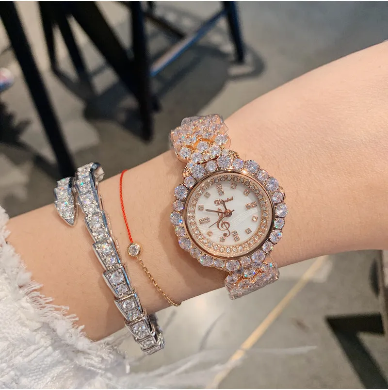 Women's Watch Luxurious Zircon full diamond Bracelet elegant watch