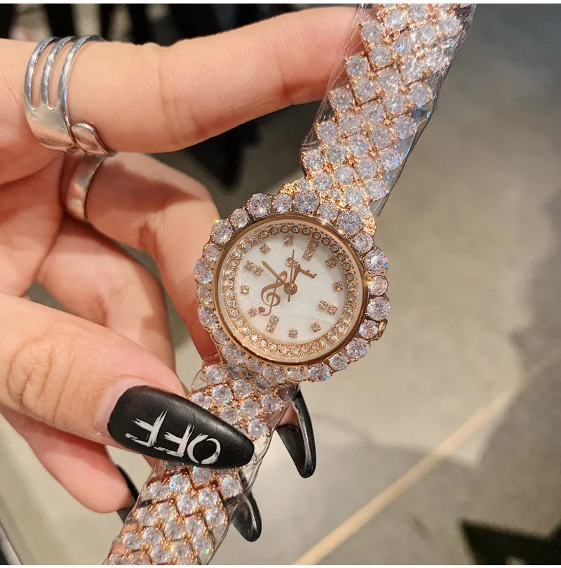 Women's Watch Luxurious Zircon full diamond Bracelet elegant watch